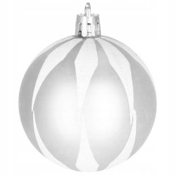 Maxi 77 dielna sada vianočných ozdôb strieborná