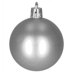 Vianočné banky sivé mix - 4/5/6cm, sada 30ks