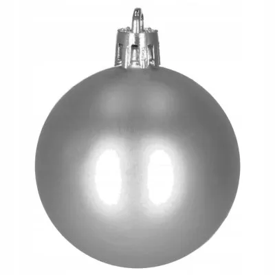 Vianočné banky sivé mix - 4/5/6cm, sada 30ks