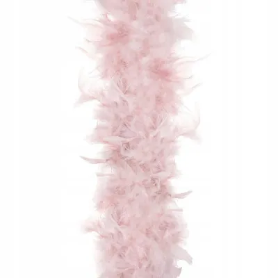 Vianočná reťaz Girlanda 1,8m z pravého peria staroružová