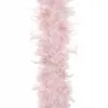 Vianočná reťaz Girlanda 1,8m z pravého peria staroružová