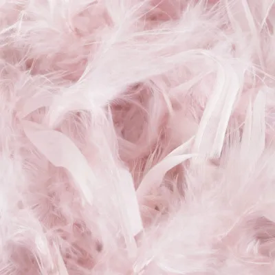 Vianočná reťaz Girlanda 1,8m z pravého peria staroružová