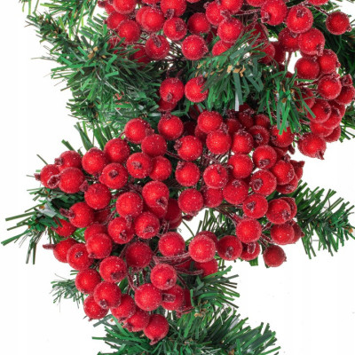 Vianočné jarabiny zmrznuté červené sada 200ks