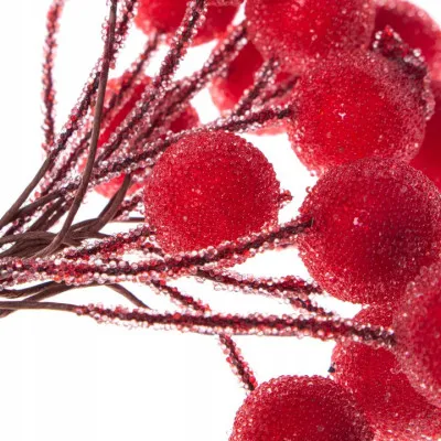 Vianočné jarabiny zmrznuté červené sada 200ks