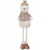 Vianočný snehuliak nastaviteľný 50-75 cm, béžovo-hnedý