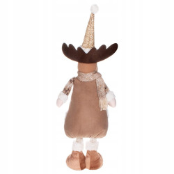 Vianočný sob nasatviteľný 42-67 cm, béžovo-hnedý