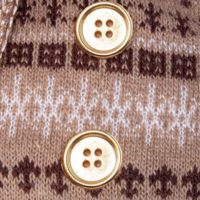 Vianočný sob nasatviteľný 42-67 cm, béžovo-hnedý