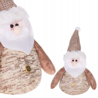 Vianočné Santa Claus 22 cm, béžovo-hnedý