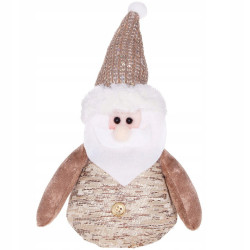Vianočné Santa Claus 22 cm, béžovo-hnedý