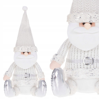 Vianočné Santa Claus 43 cm, biely