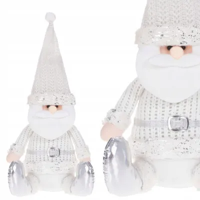 Vianočné Santa Claus 43 cm, biely