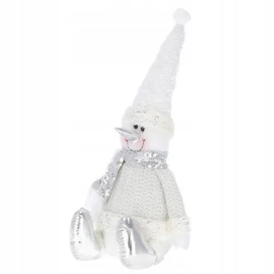 Vianočné Snehuliak 43 cm, biely