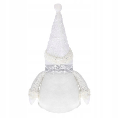 Vianočné Snehuliak 43 cm, biely