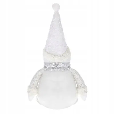 Vianočné Snehuliak 43 cm, biely