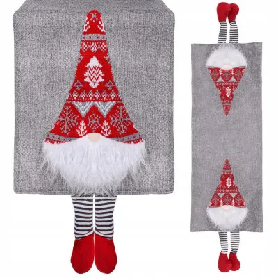 Vianočný obrus 180x33 cm GNOM, šedý