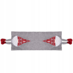 Vianočný obrus 180x33 cm GNOM, šedý