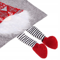 Vianočný obrus 180x33 cm GNOM, šedý