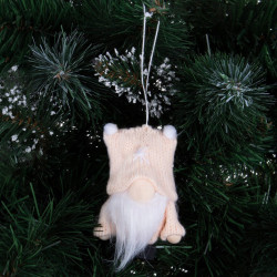 Škriatok GNOM s béžovou čiapkou 8 cm