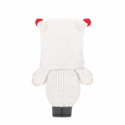 Škriatok GNOM s bielou čiapkou 8 cm