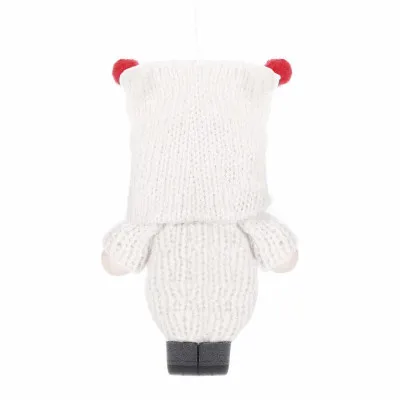 Škriatok GNOM s bielou čiapkou 8 cm