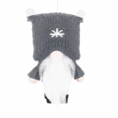 Škriatok GNOM s tmavo šedou čiapkou 8 cm