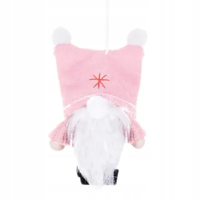 Škriatok GNOM s ružovou čiapkou 8 cm