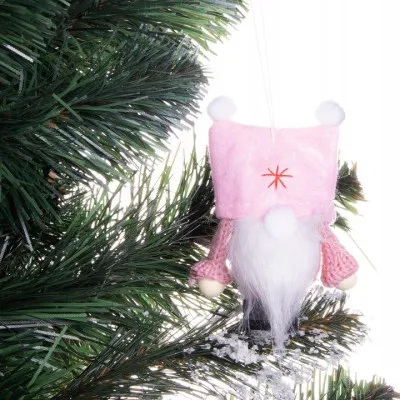 Škriatok GNOM s ružovou čiapkou 8 cm