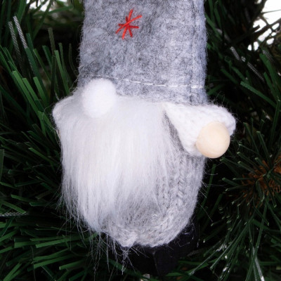 Škriatok GNOM so šedou čiapkou 8 cm