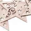 Vianočné drevené ozdoby - Hviezdy, súprava 6ks