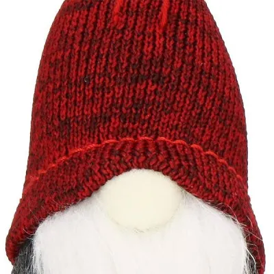 Škriatok GNOM s vínovou čiapkou 10 cm