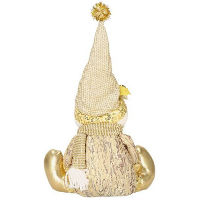 Vianočné Snehuliak 38 cm, zlatý