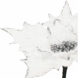 Vianočná hviezda na stonke 28x23 cm biela