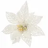 Vianočná hviezda s klipom 11x11 cm biela