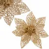 Vianočná hviezda s klipom 9x9 cm zlatá