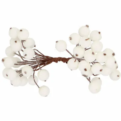 Vianočné jarabiny zmrznutej bielej sada 200ks