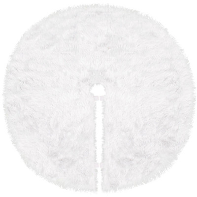 Koberec pod vianočný stromček 142 cm, biely