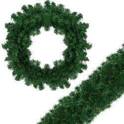 Vianočná reťaz Girlanda z vetvičiek 3m zelená