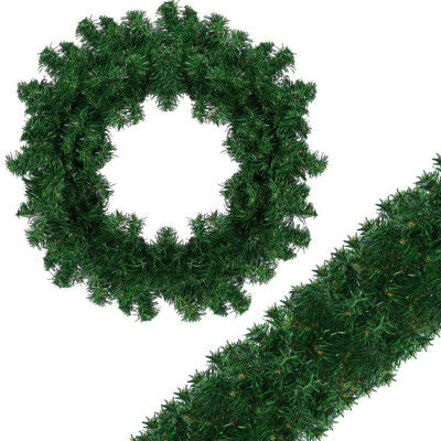 Vianočná reťaz Girlanda z vetvičiek 3m zelená