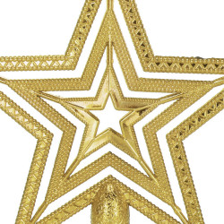 Hviezda na vianočný stromček 15 cm zlatá