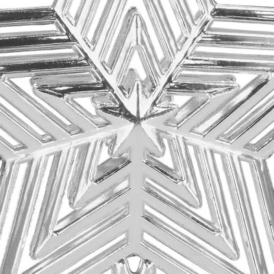 Hviezda na vianočný stromček 18 cm strieborná