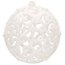 Maxi 100 dielna sada vianočných ozdôb biela