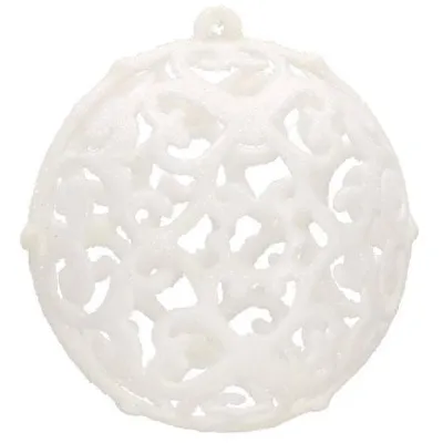 Maxi 100 dielna sada vianočných ozdôb biela