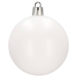 Maxi 100 dielna sada vianočných ozdôb biela