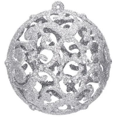 Maxi 102 dielna sada vianočných ozdôb strieborná