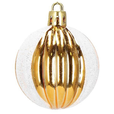 Maxi 155 dielna sada vianočných ozdôb zlatá