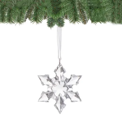 Vianočná ozdoba - Krištáľová vločka 5cm