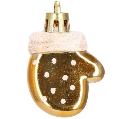 Maxi 155 dielna sada vianočných ozdôb zlatá