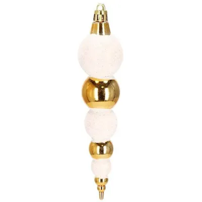 Maxi 155 dielna sada vianočných ozdôb zlatá