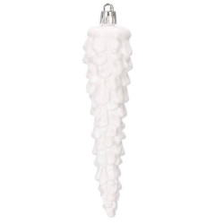 Maxi 72 dielna sada vianočných ozdôb biela