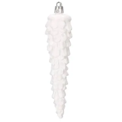 Maxi 72 dielna sada vianočných ozdôb biela